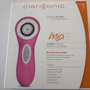 Clarisonic Pink Mia 3 Sonic Facial Cleansing Brush